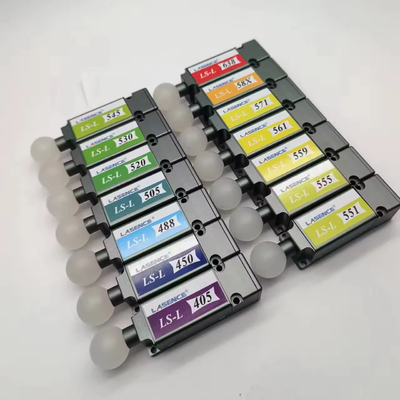 488nm 20mW 50mW 80mW módulo de diodo láser azul para ciencias de la vida 0,5m longitud de fibra