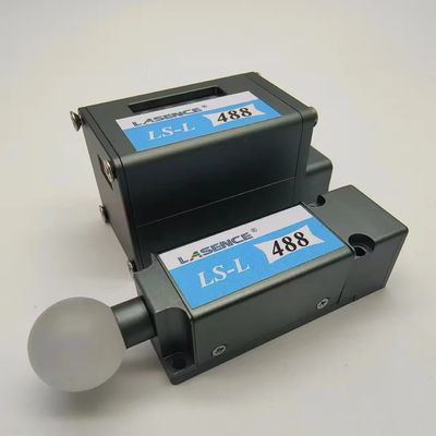 450nm 488nm láser azul 30mW SMF de un solo modo láser de cola de cerdo Voltado de salida 6-7.5V Modo de potencia CW