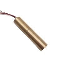 Módulo de diodo láser de latón de 650nm 5mw con tiempo de subida de 0,5 segundos y redondez del haz del 70 al 100%