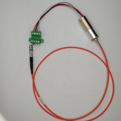 Longitud de onda especial 20x55mm 545nm Cabeza láser verde de alta potencia acoplada con fibra de 200μm