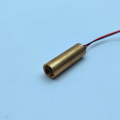 Módulo láser amarillo de mini 8 mm PWM/50% Ciclo de trabajo ≤5 mm Diámetro del haz para nivelación con láser