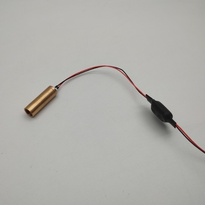 Módulo láser amarillo de mini 8 mm PWM/50% Ciclo de trabajo ≤5 mm Diámetro del haz para nivelación con láser